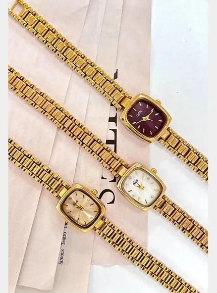 KissICON KissIcon Gold Womens Watch Waterproof Quartz - Durable