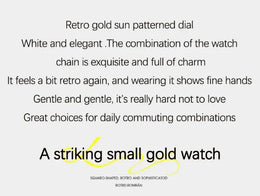 KissICON KissIcon Gold Womens Watch Waterproof Quartz - Durable