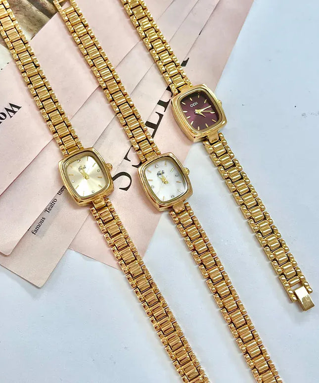 KissICON KissIcon Gold Womens Watch Waterproof Quartz - Durable