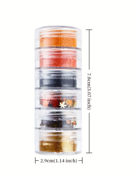 KissICON KissIcon Golden Maple Leaf Nail Sequins - Autumn