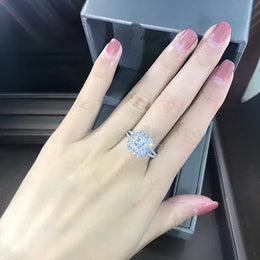 KissICON Kissicon Gorgeous Square Shape Ring – Iced Zircon