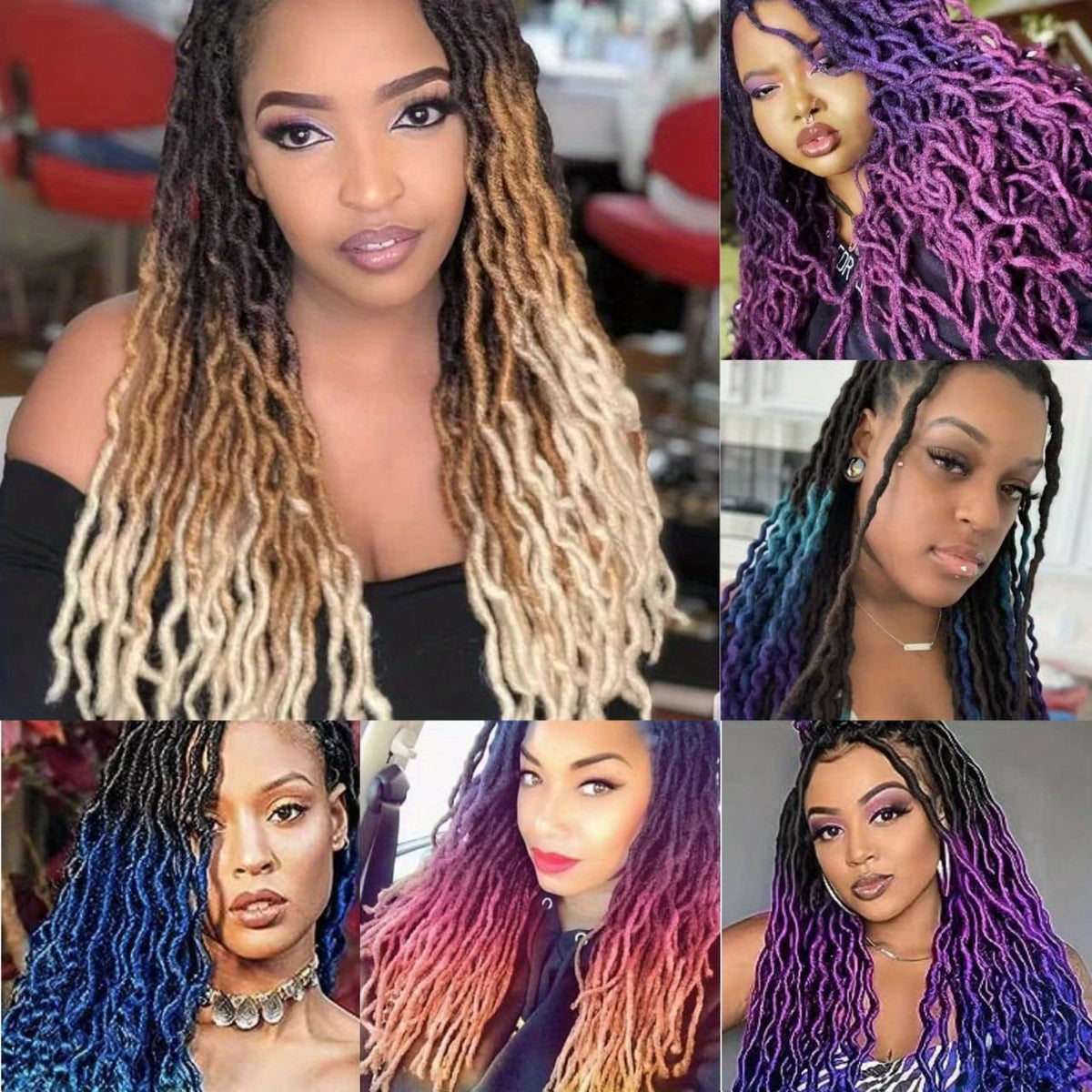 KissICON Kissicon Gypsy Goddess Faux Locs Wavy