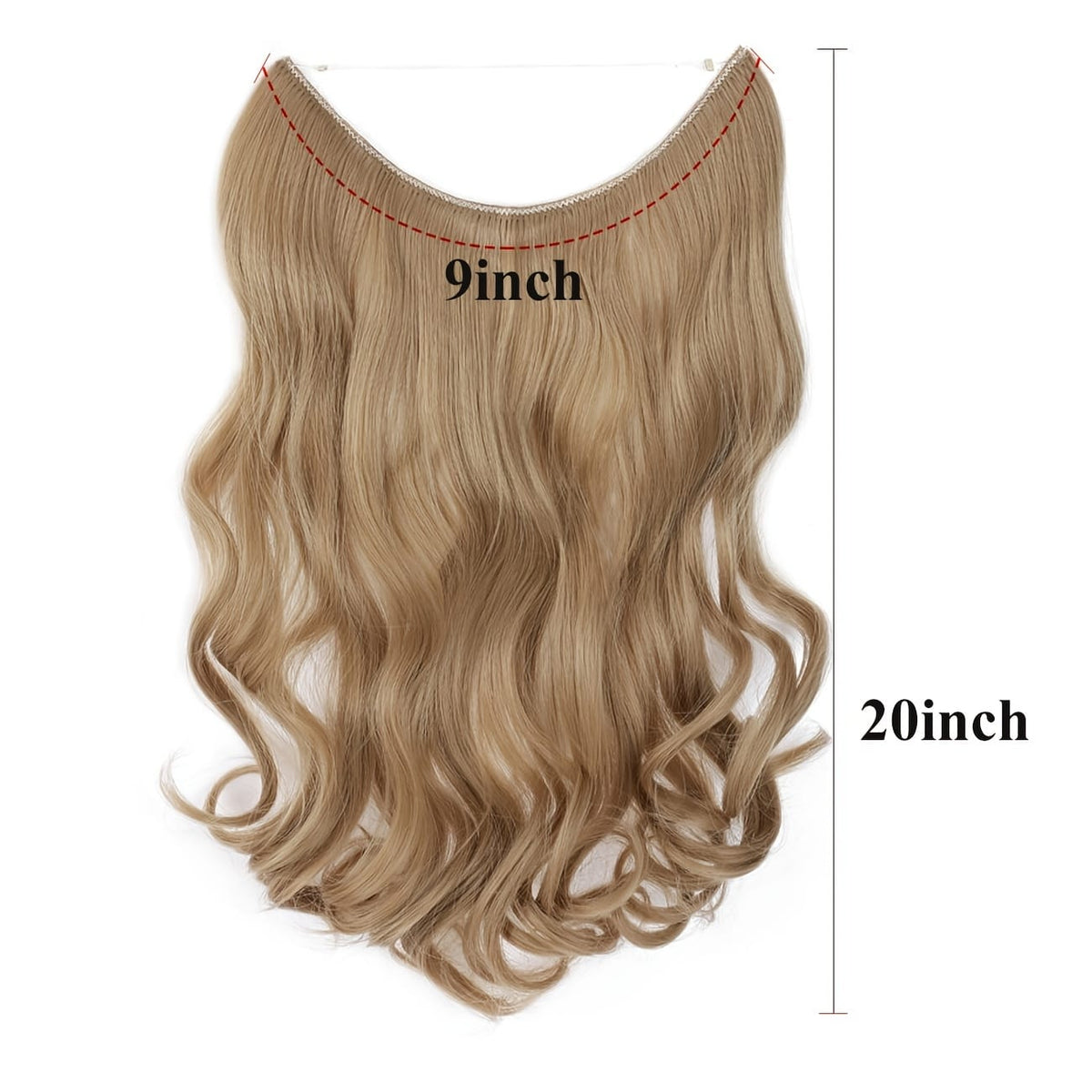 KissICON Kissicon Hair Extensions Hidden Wire Secure