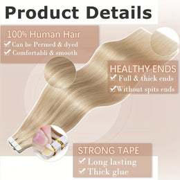 KissICON KissIcon Hair Tape In Extensions 20pcs - Seamless