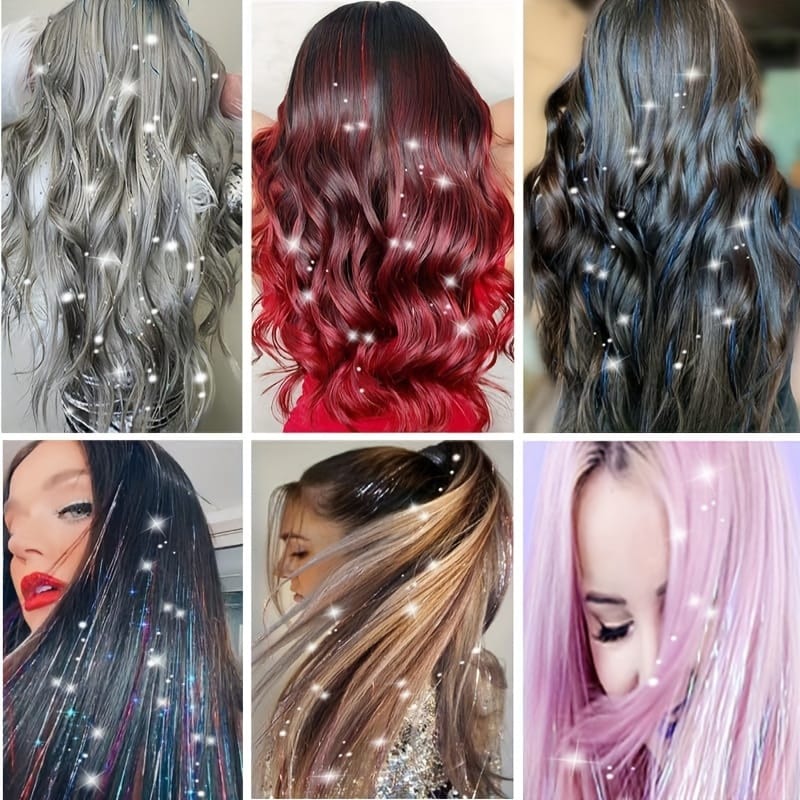 KissICON KissIcon Hair Tinsel Clip In Extensions - Heat