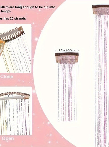 KissICON KissIcon Hair Tinsel Clip In Extensions - Heat