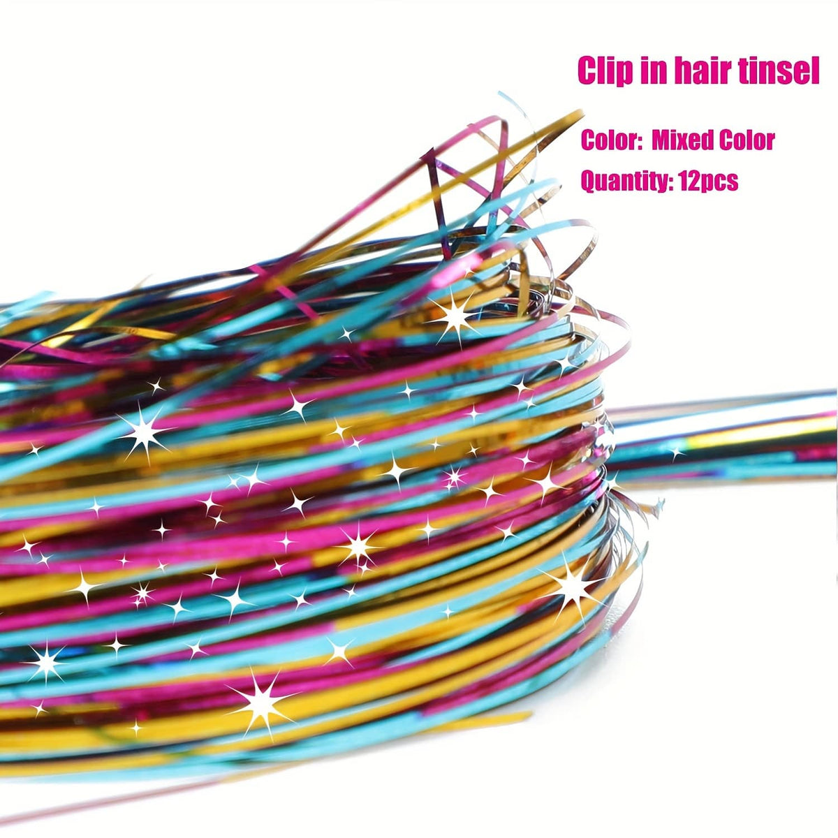 KissICON KissIcon Hair Tinsel Clip In Extensions - Heat