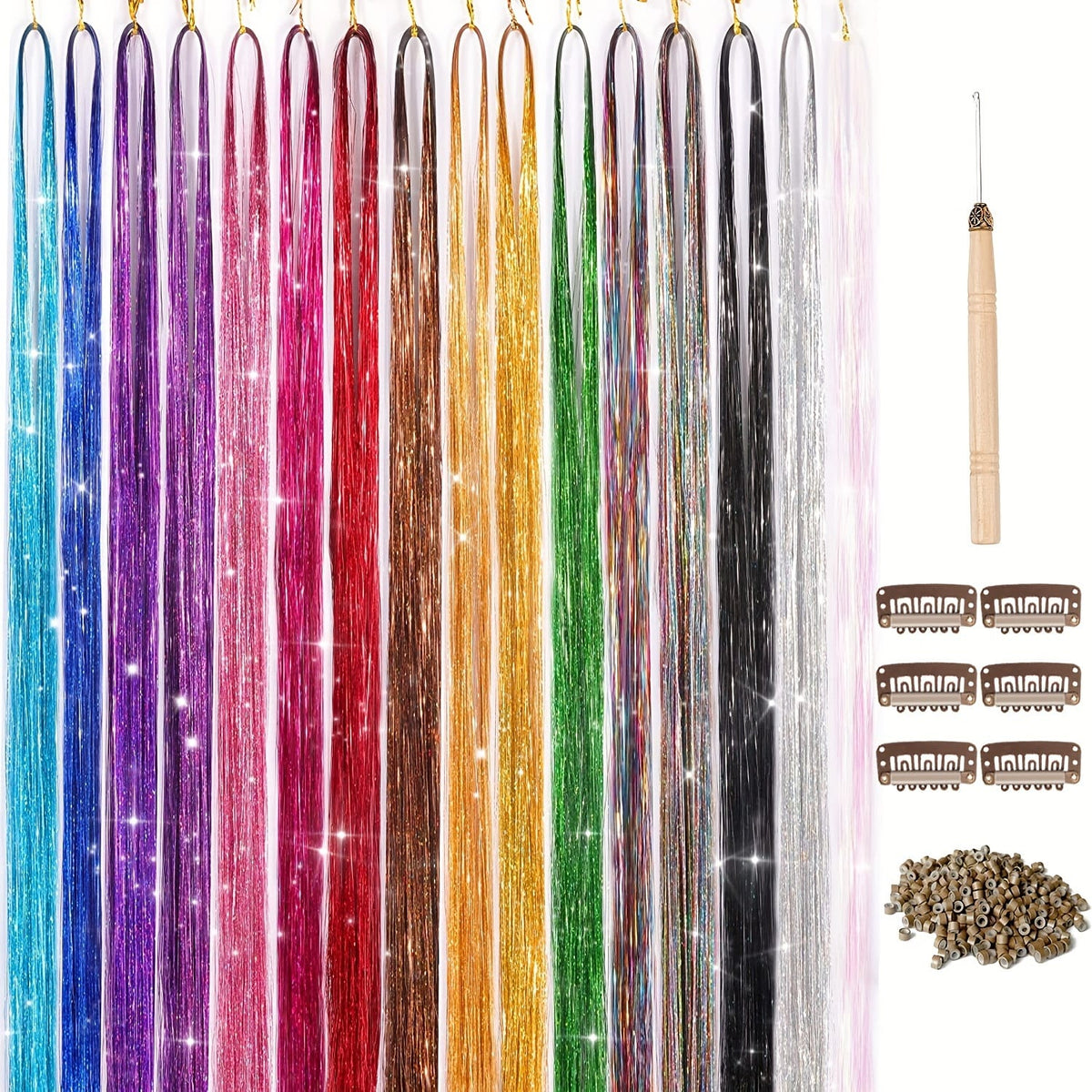 KissICON Kissicon Hair Tinsel Kit Heat Resistant