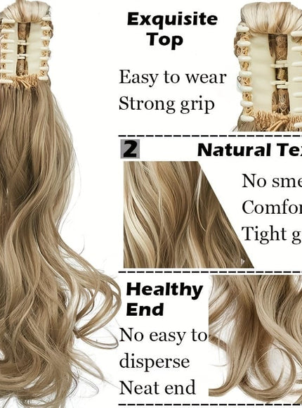 KissICON KissIcon Halloween Claw Clip Ponytail Extension Long Wavy