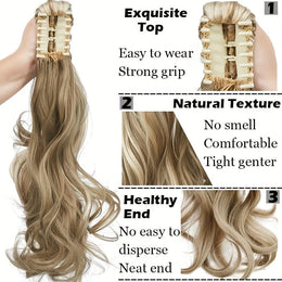 KissICON KissIcon Halloween Claw Clip Ponytail Extension Long Wavy