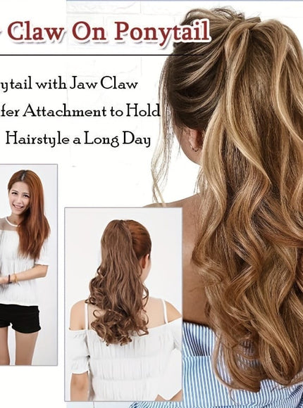 KissICON KissIcon Halloween Claw Clip Ponytail Extension Long Wavy