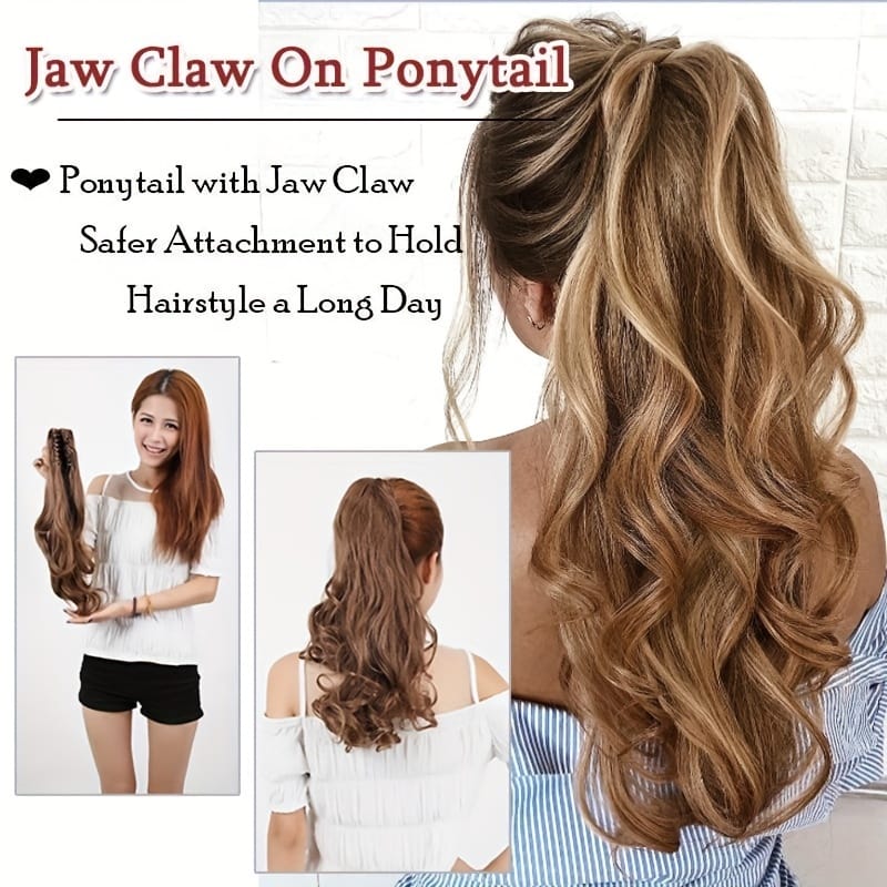 KissICON KissIcon Halloween Claw Clip Ponytail Extension Long Wavy