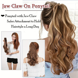 KissICON KissIcon Halloween Claw Clip Ponytail Extension Long Wavy
