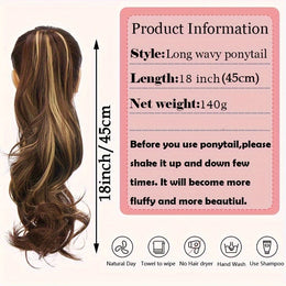 KissICON KissIcon Halloween Claw Clip Ponytail Extension Long Wavy