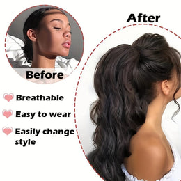 KissICON KissIcon Halloween Claw Clip Ponytail Extension Long Wavy