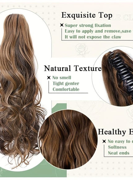 KissICON KissIcon Halloween Claw Clip Ponytail Extension Long Wavy