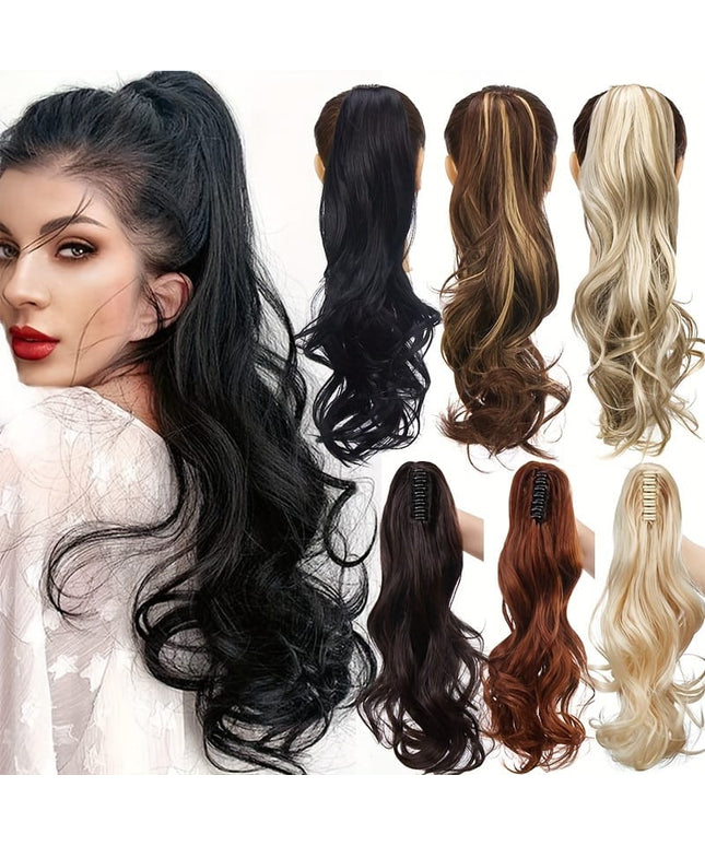 KissICON KissIcon Halloween Claw Clip Ponytail Extension Long Wavy