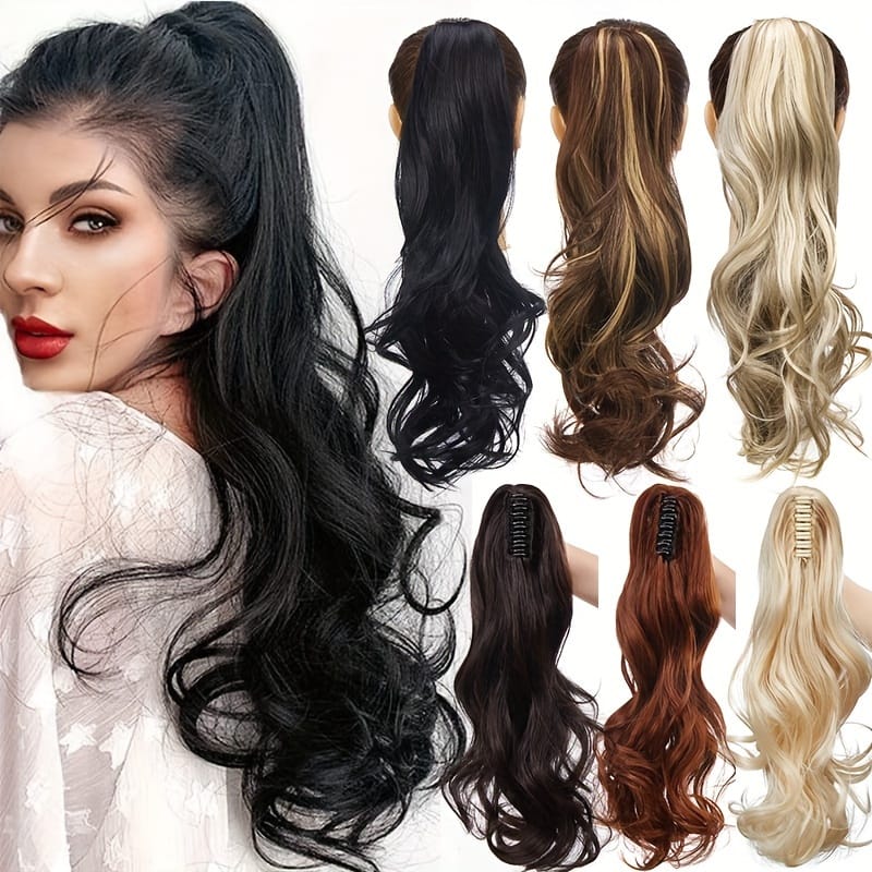 KissICON KissIcon Halloween Claw Clip Ponytail Extension Long Wavy