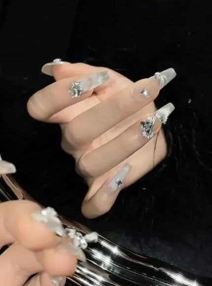 KissICON KissIcon Handmade Press On Nails - Nude Square