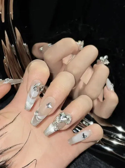KissICON KissIcon Handmade Press On Nails - Nude Square
