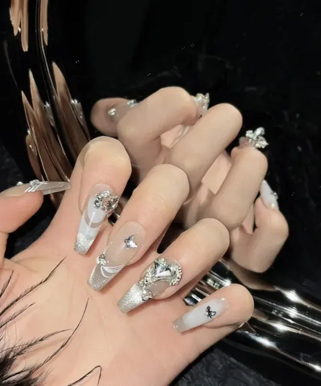 KissICON KissIcon Handmade Press On Nails - Nude Square