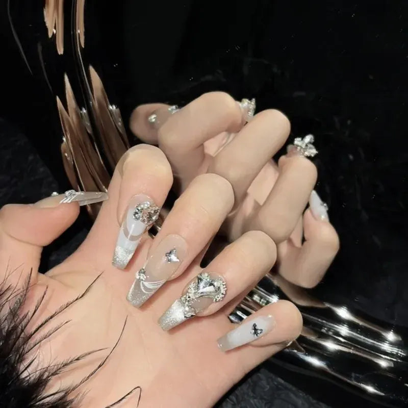 KissICON KissIcon Handmade Press On Nails - Nude Square