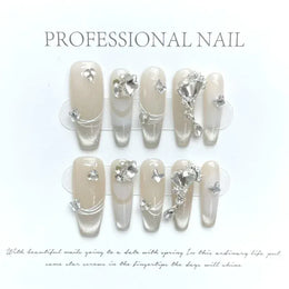KissICON KissIcon Handmade Press On Nails - Nude Square