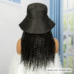 KissICON Kissicon Hat Wig Long Curly Heat