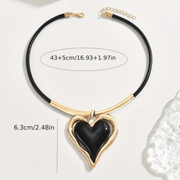 jkthpu-45 KissIcon Heart Pendant Necklace - Everyday Chic Accessory