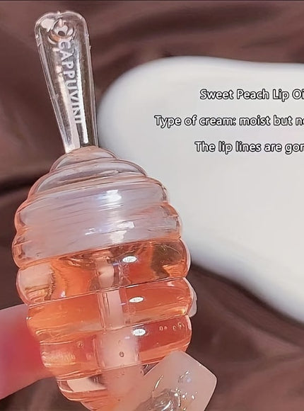 KissICON KissIcon Honey Jar Lip Oil Peach Flavor -