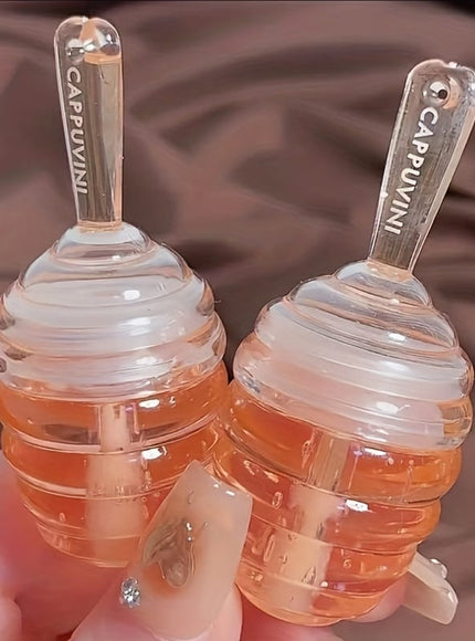 KissICON KissIcon Honey Jar Lip Oil Peach Flavor -