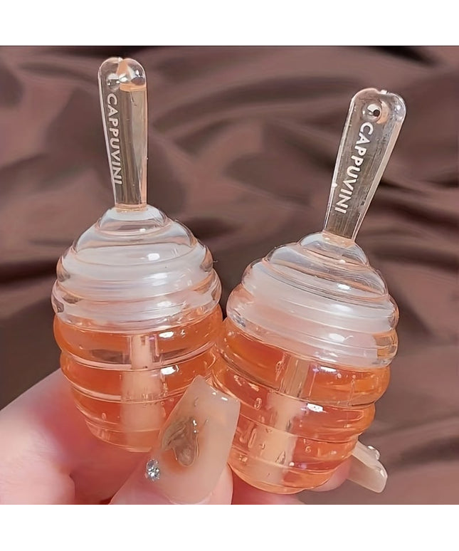 KissICON KissIcon Honey Jar Lip Oil Peach Flavor -