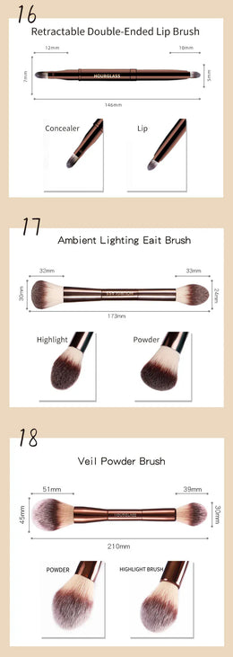 KissICON KissIcon Hourglass Retractable Makeup Brush - All In