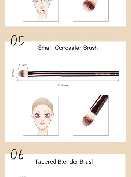 KissICON KissIcon Hourglass Retractable Makeup Brush - All In