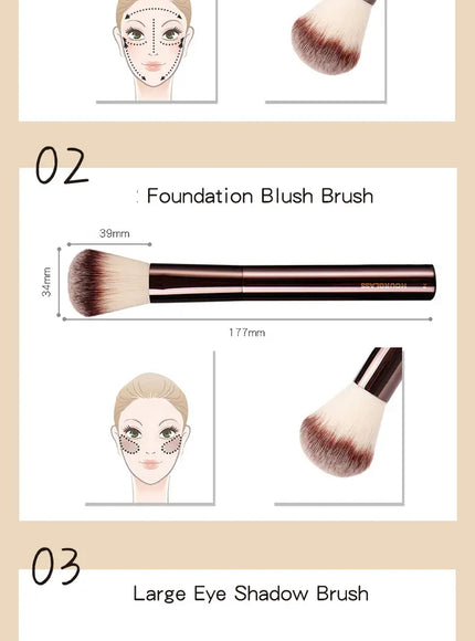 KissICON KissIcon Hourglass Retractable Makeup Brush - All In