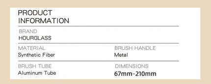 KissICON KissIcon Hourglass Retractable Makeup Brush - All In