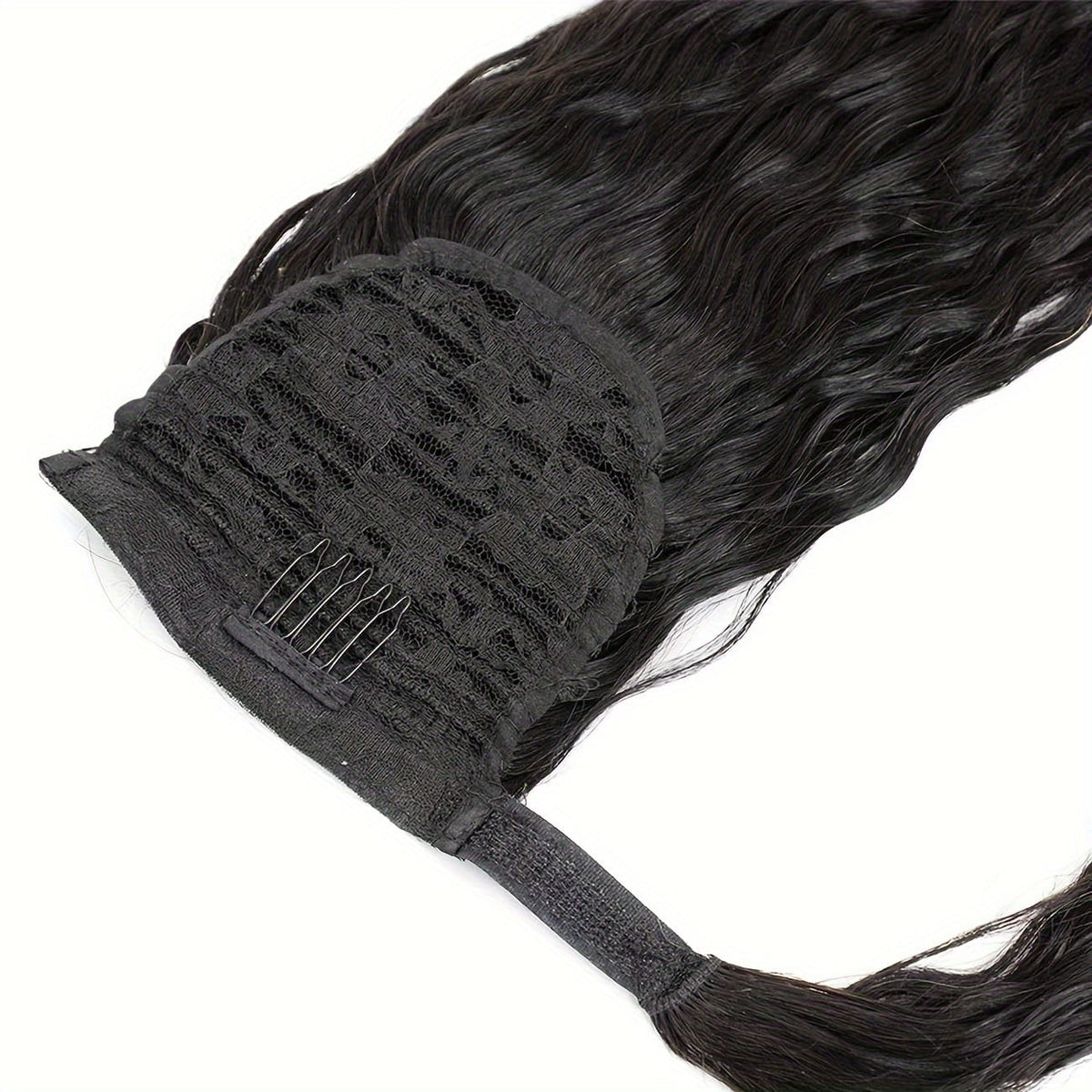 KissICON KissIcon Human Hair Water Wave Ponytail - Natural