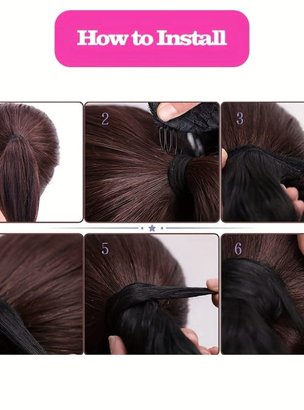KissICON KissIcon Human Hair Water Wave Ponytail - Natural
