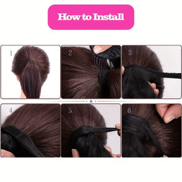 KissICON KissIcon Human Hair Water Wave Ponytail - Natural