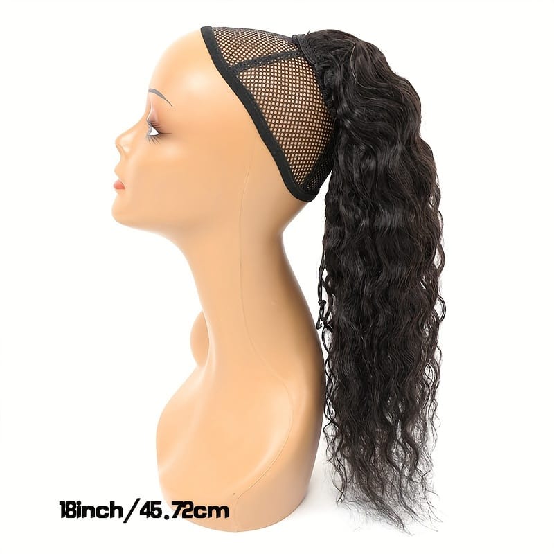 KissICON KissIcon Human Hair Water Wave Ponytail - Natural
