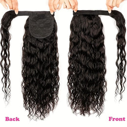 KissICON KissIcon Human Hair Water Wave Ponytail - Natural