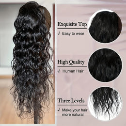 KissICON KissIcon Human Hair Water Wave Ponytail - Natural