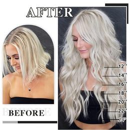 KissICON KissIcon Invisible Remy Hair Extensions - Seamless Fit
