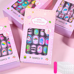 KissICON KissIcon Kids Cartoon Press On Nails - Jelly