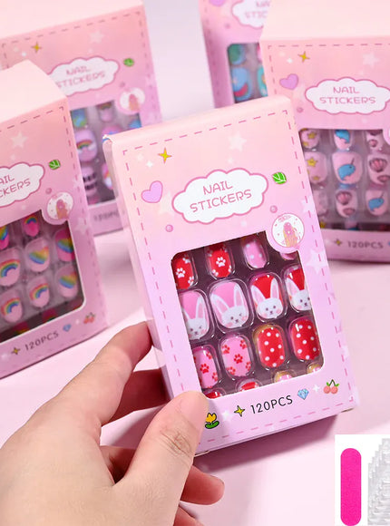 KissICON KissIcon Kids Cartoon Press On Nails - Jelly