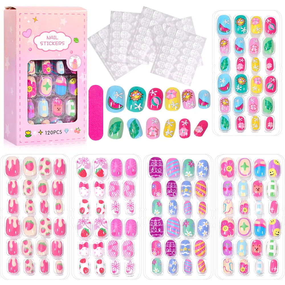 KissICON KissIcon Kids Cartoon Press On Nails - Jelly