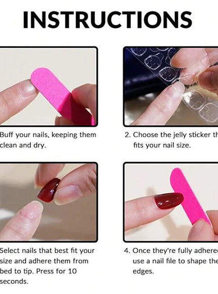 KissICON KissIcon Kids Cartoon Press On Nails - Jelly
