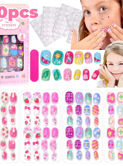 KissICON KissIcon Kids Cartoon Press On Nails - Jelly