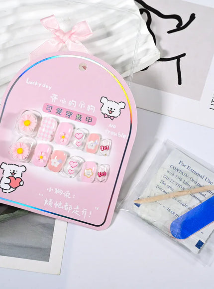 KissICON KissIcon Kids Kuromi Press On Nails With Jelly