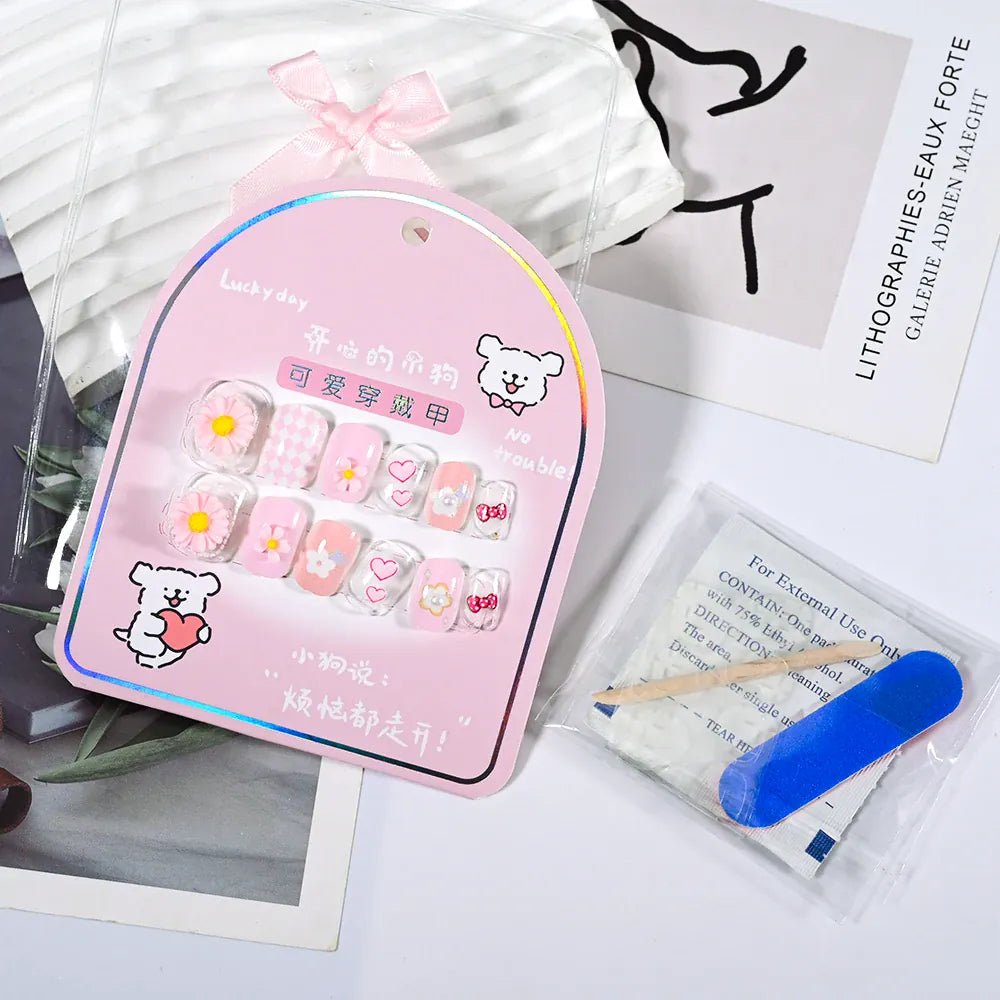 KissICON KissIcon Kids Kuromi Press On Nails With Jelly